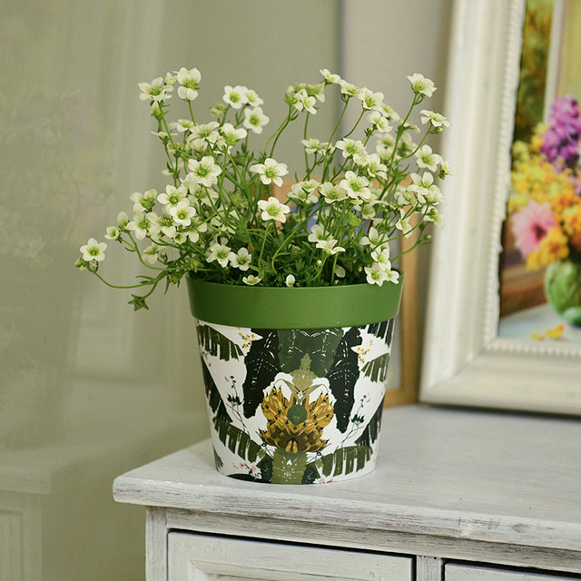 PP resin flowerpot flower letter is produced and durable