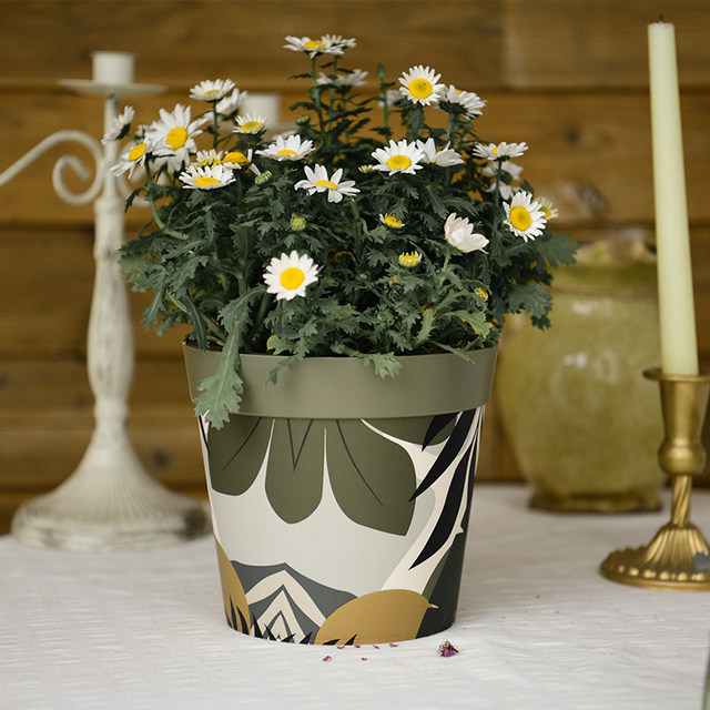 PP resin flowerpot flower letter is produced and durable