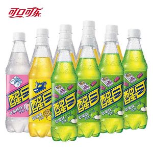 可口可乐醒目菠萝味果味汽水怀旧老汽水饮料500ml*6/12瓶整箱