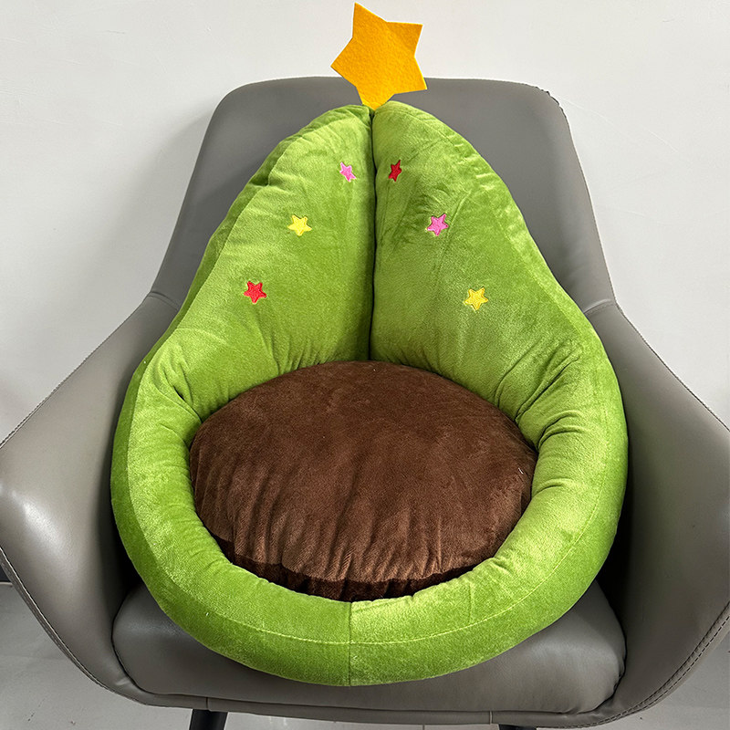 圣诞树蒲团坐垫家用地上懒人沙发客厅圣诞节装饰摆件节日场景布置,淘宝优惠券,粉丝福利购,淘宝优惠卷