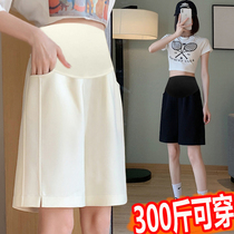 Mega Code Pregnant Woman Ice Silk Shorts Summer Thin waffle trousers 300 loose casual 50% pants 200 catty