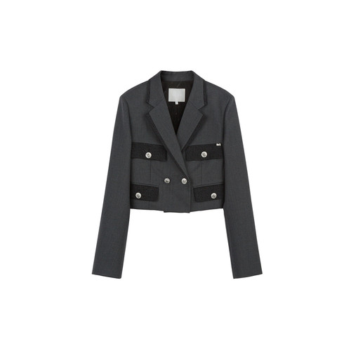 REVAN芮范设计师款狩猎通勤风西装外套RM70101371 - 图3