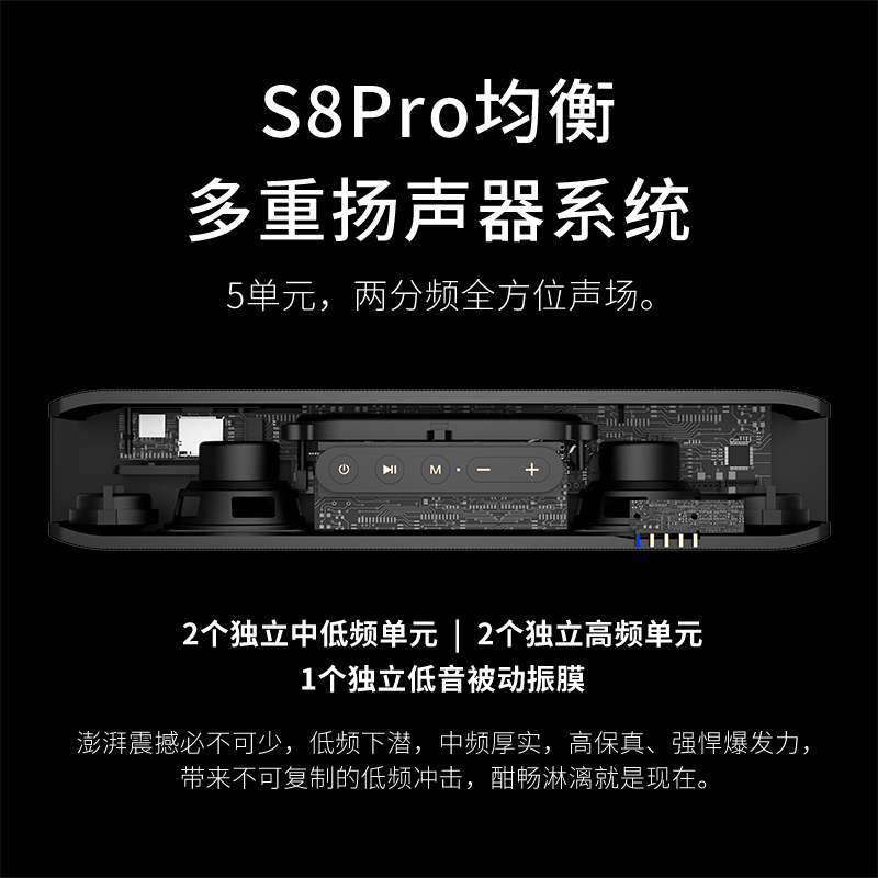 other A10BOGASING S8Pro蓝牙音响发烧级高音质家用重低音炮高端 - 图1