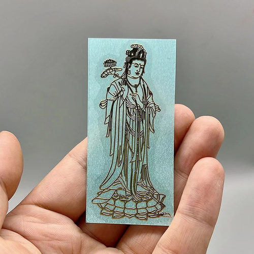 创意十二生肖手机贴纸本命佛金属八大守护神虚空藏菩萨属虎牛羊猪 - 图3