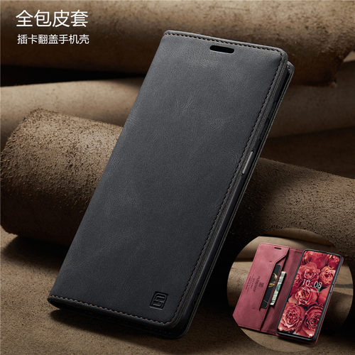 适用redmiNote10pro手机壳红米note10s翻盖插卡皮套pormax4G全包保护防摔软壳purse wallet case商务小米新款 - 图0