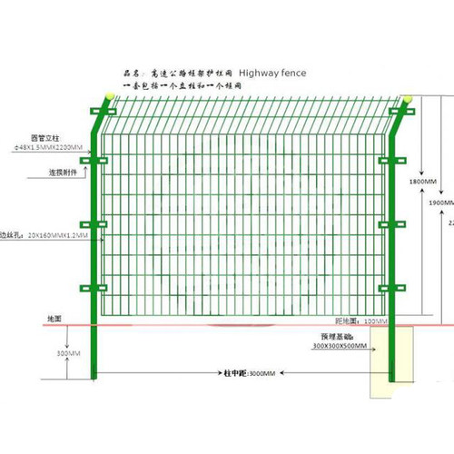 养殖钢丝网防护网网隔离铁丝网栅栏围栏户外围栏高速公路护栏网-图2