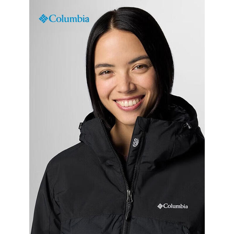 哥伦比亚羽绒服女25秋冬新款户外防水热能保暖650蓬外套XR8598 - 图2