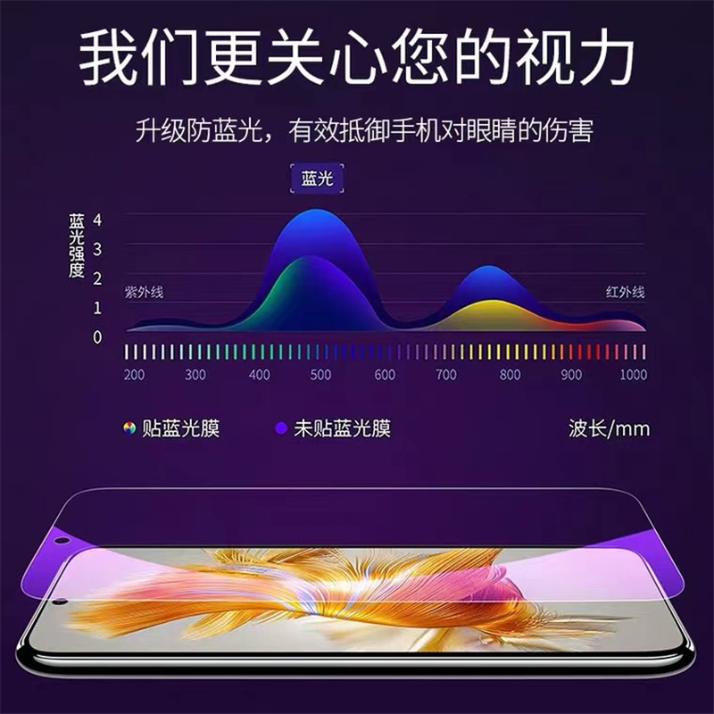 适用华为mate50钢化膜mate50e手机膜meta防窥全屏覆盖meta高清防窥膜全包防摔刚化玻璃全包边无白边保护贴膜 - 图3