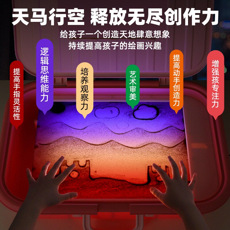 女孩子生日礼物10岁十9小学生8玩具6幼儿园7儿童沙画箱实用六一节