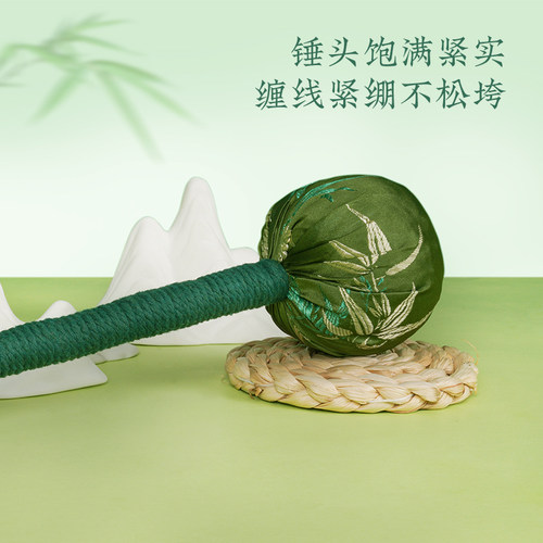 胡庆余堂礼盒款中药养生艾草锤手工古法中医艾绒艾叶按摩经络 - 图1