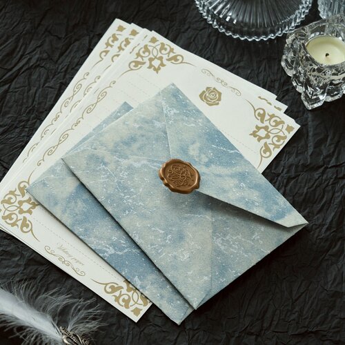 信纸高级感浪漫精致信纸信封套装高级感生日祝福浪漫仪式感手写信 - 图1