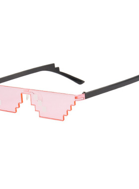 马赛克墨镜眼镜直播靓仔耍帅二次元像素恶搞伴郎搞笑沙雕眼镜道具