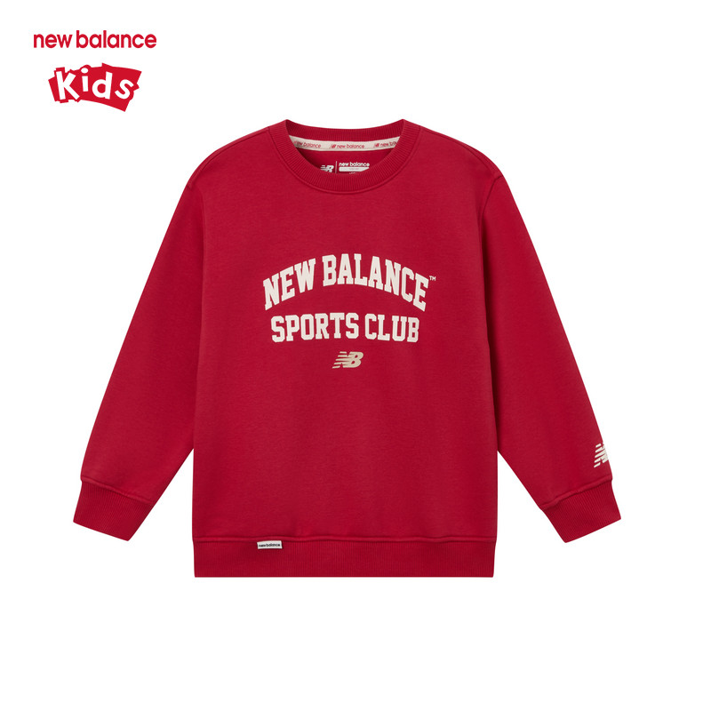 New Balance nb童装儿童男女春秋时尚简约舒适圆领卫衣ND7ZE4E063