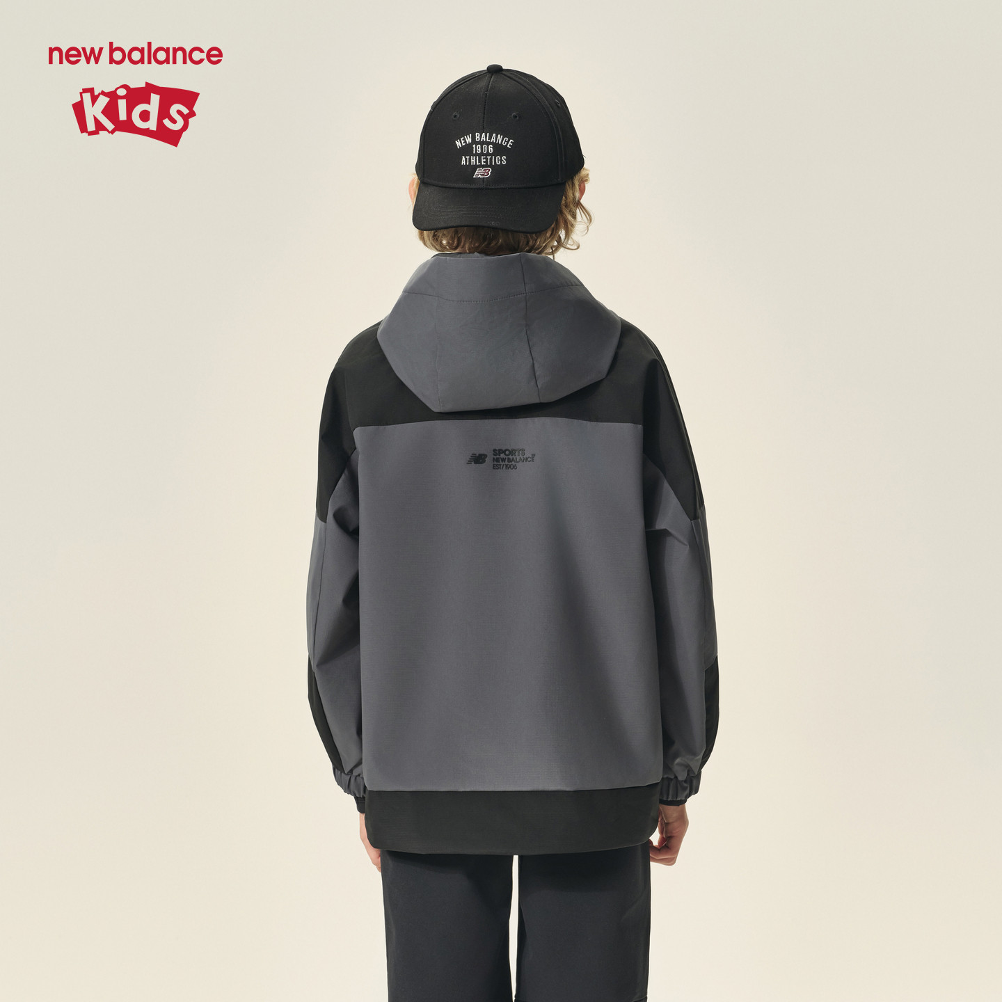 New Balance nb童装男女儿童春秋加绒撞色连帽外套夹克ND7AF3Z153,淘宝优惠券,粉丝福利购,淘宝优惠卷