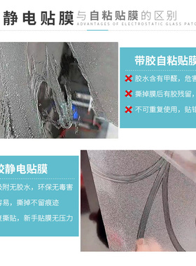 窗花纸静电吸附环保无胶卫生间