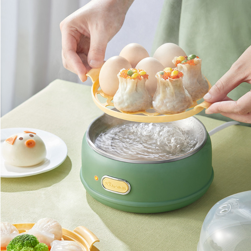 小熊家用双层多功能小型机煮蛋器 小熊圆申顺煮蛋器/蒸蛋器