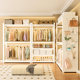 Hangers and Wardrobe Household Clothes Hanger Multi-layer Dust-proof Simple Bedroom Open Storage Cabinet Clothes Angle Steel Clothes Rack