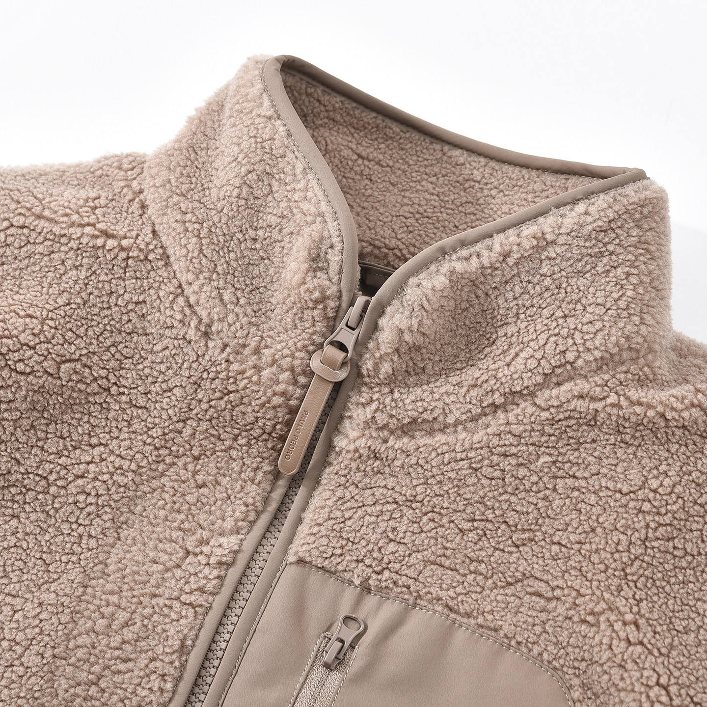 保罗彼得2025冬季新款女保暖棉服仿羊羔绒立领短外套YIEDU00351,淘宝优惠券,粉丝福利购,淘宝优惠卷