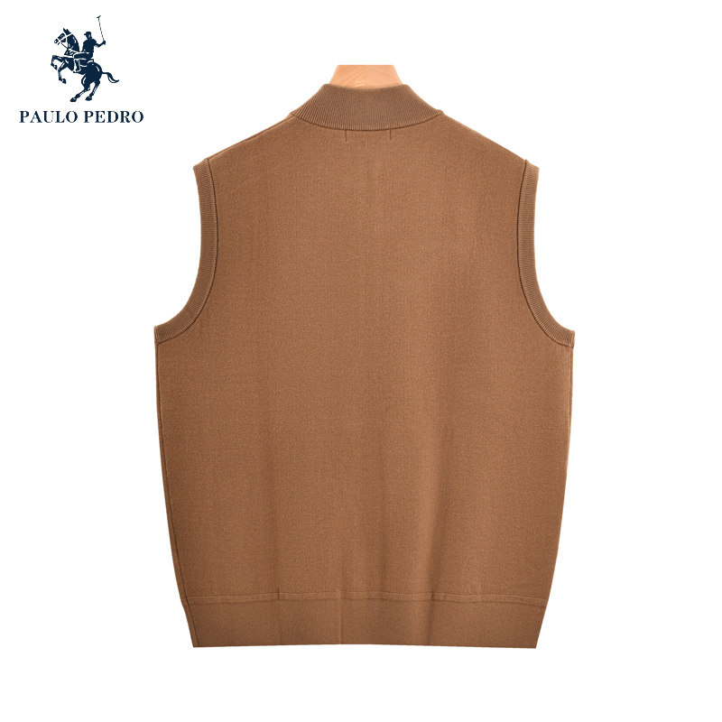 保罗彼得秋季男马甲坎肩无袖保暖加厚保暖上衣拉链马甲MLCC39551,淘宝优惠券,粉丝福利购,淘宝优惠卷