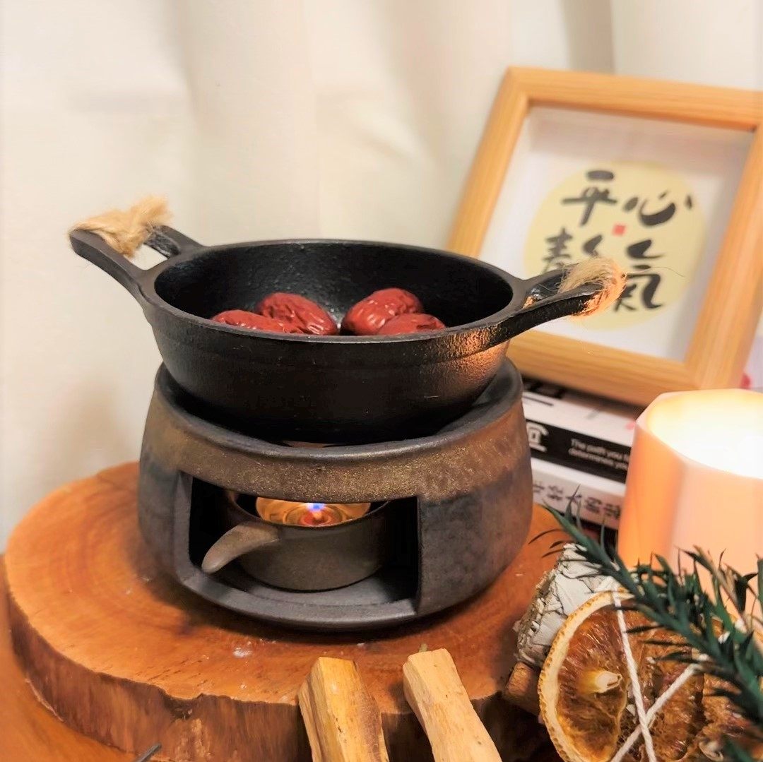 铁锅熏香烤炉坚果围炉煮茶雪松植物熏香炉净化空气香炉陶瓷香炉,淘宝优惠券,粉丝福利购,淘宝优惠卷