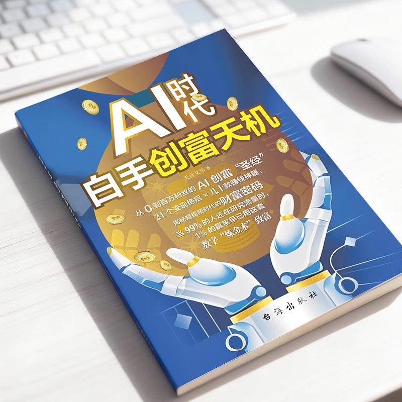 【抖音同款】AI时代白手创富天机正版书籍 手把手教你短视频平台从入门到精通AI赛道工具 DeepSeek实用操作实战案例版AI入门先机书,淘宝优惠券,粉丝福利购,淘宝优惠卷
