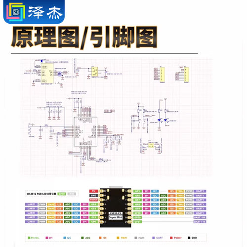 ESP32-C3 开发板 ESP32 Super Mini开发板  wifi+蓝牙模块 4M闪存 - 图3
