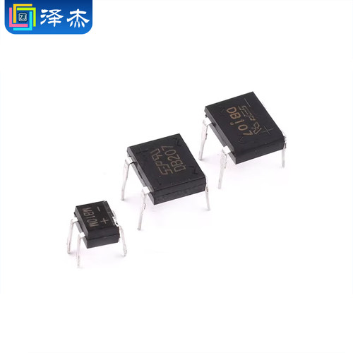 整流桥堆 DB107S/DB207S/DB157S/MB6S/MB10S/MB10F/MB10M/MSB207 - 图1