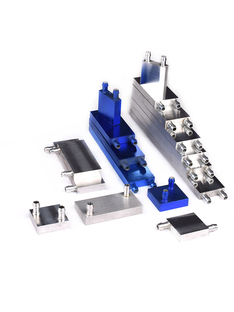 水冷头40*40水冷板 吸热液冷CPU半导体制冷片散热器 模具水冷头 - 图0