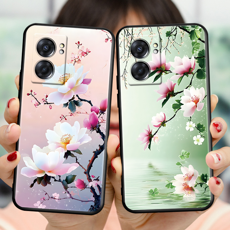 秋昊适用于OPPOA57 5G手机壳pftm20唯美realmev23保护套rmx3571男女realmeq5i春天rmx3574花卉opop好看0pp0A5 - 图1