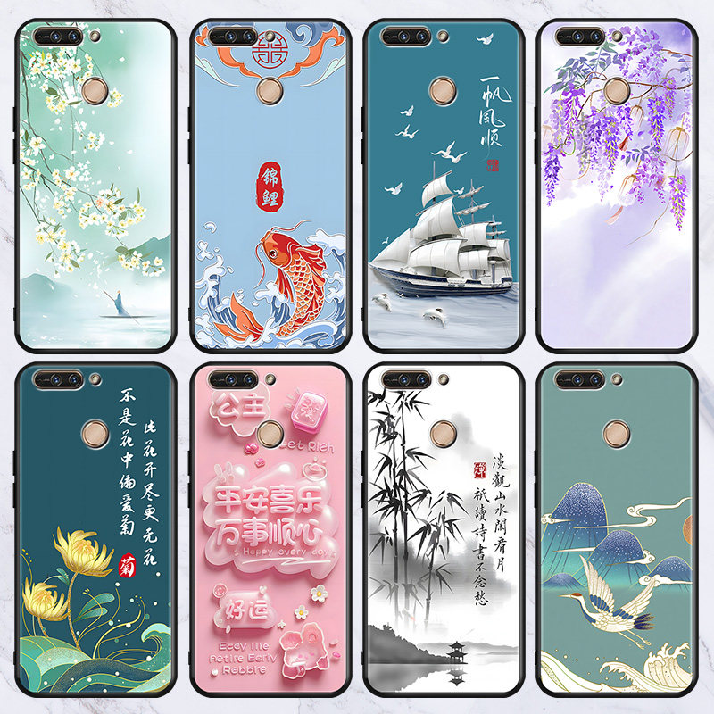 适用华为荣耀v9手机壳honorv9网红新款duk-al30防摔软壳duk一al20小清新duk-al20保护套5.7寸huawei唯美古风