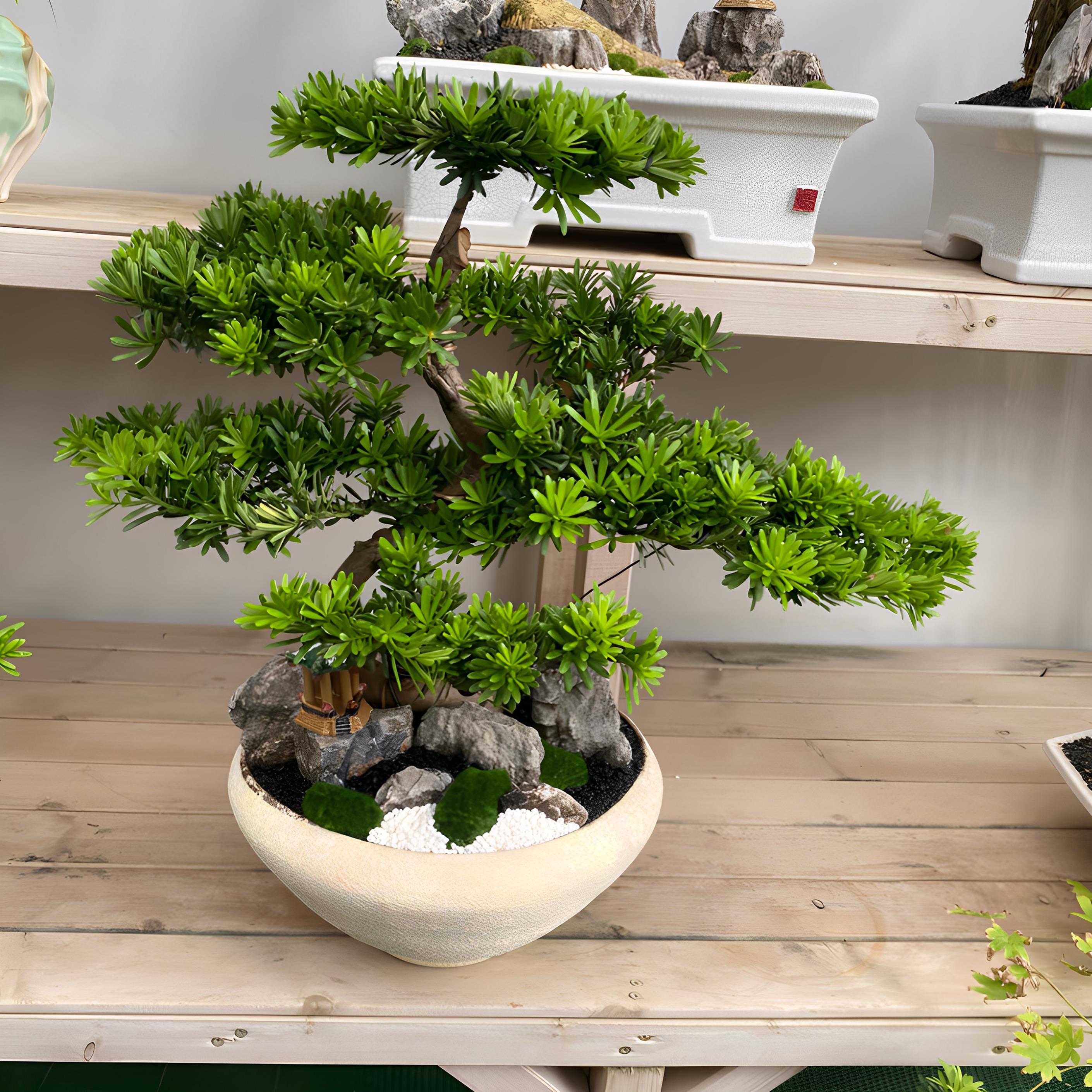 罗汉松高端罗汉松盆景真树庭院老桩名贵迎客松迎客松盆栽好养植物 - 图2