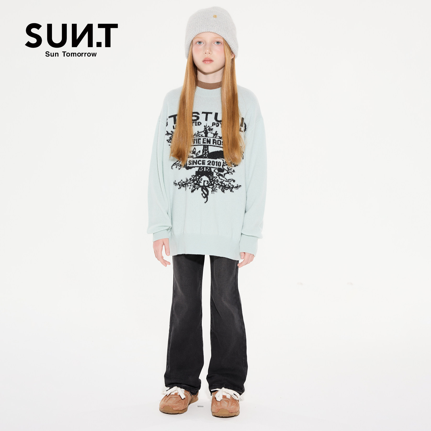 suntomorrow儿童牛仔裤2025秋装新款女孩休闲长裤中大童直筒裤子,淘宝优惠券,粉丝福利购,淘宝优惠卷