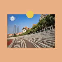 A postcard homemade small card Xiamen University Photo Poster Bookmark hanging painting b6b22a58