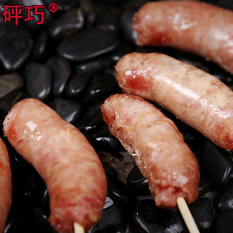 光辉岁月地道火山石烤肠纯肉肠肠 冠趣食品香肠/腊肠