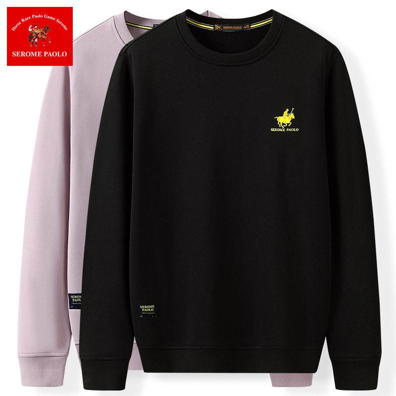 秋季男士休闲加厚加绒圆领宽松t恤 圣洛蒙保罗卫衣