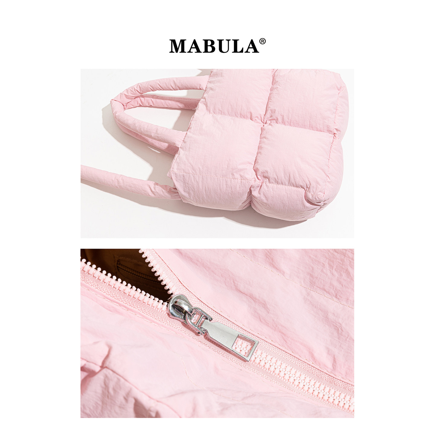 MABULA多巴胺方块棉服云朵包女2026春季简约托特包通勤单肩斜挎包,淘宝优惠券,粉丝福利购,淘宝优惠卷