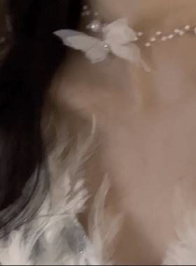 珍珠小蝴蝶！项链女轻奢小众高级感锁骨链气质百搭脖颈链显瘦ins