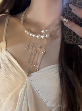 富贵千金！珍珠项链女轻奢小众精致高级感闺蜜气质百搭显瘦锁骨链