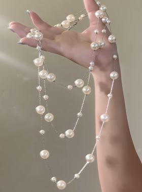 满天珍珠！珍珠项链大气小众毛衣链轻奢配饰链女高级感颈链锁骨