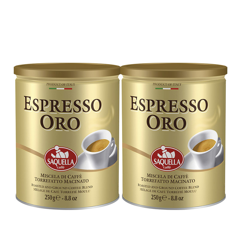 Espresso圣贵兰ORO咖啡粉250g*2罐装中度烘焙黑咖啡意大利进口 - 图3