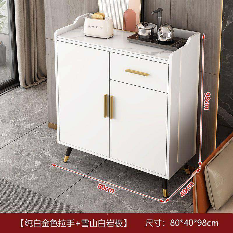 餐边柜一体靠墙饭店专用岩板收纳柜餐厅茶水酒水柜白色简约储物柜,淘宝优惠券,粉丝福利购,淘宝优惠卷