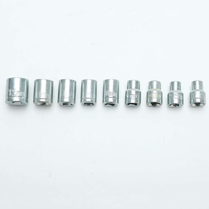 套筒扳手5-13锂电耗材工具1/4小套筒9PC套筒带底座组套 - 图2