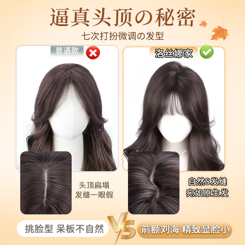 【免醒发任意分缝】假发全头套仿真发层次大波浪长卷发日常假发套