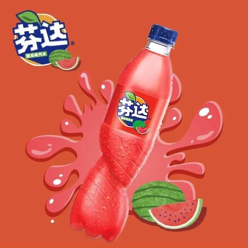 【组合链接】芬达 Fanta无糖蜜桃有糖苹果味橙味汽水500ml*12瓶 - 图1