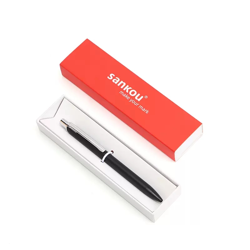 senator德国进口Scrivo金属签字笔刻字私人定制金属杆按动中性笔重手感黑色0.5商务办公学生考试水笔定制LOGO - 图2