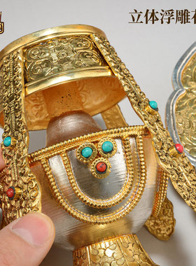 藏老喵尼泊尔手工打造藏式宝瓶子