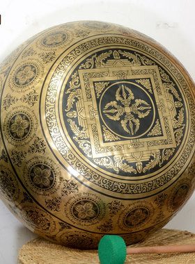 尼泊尔手工大地钵瑜伽静心铜馨钵