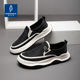 Padaso new men's comfortable and fashionable slip-on men's shoes Japanese retro casual shoes breathable cloth shoes 230466