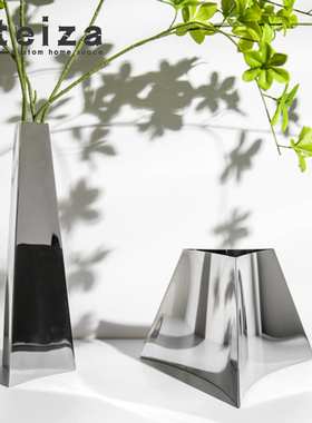 摆件样板房花器OTEIZA不锈钢轻奢