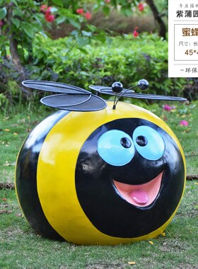 卡通蜜蜂动物玻璃钢雕塑户外摆件公园林景区昆虫小品装饰商场美陈